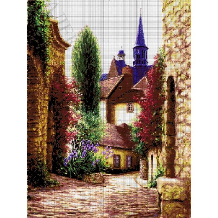 49-4015-НУ Улочка. Набор Для вышивки бисером ТМ Токарева А. - 1