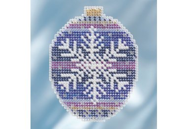 вышивка гладью MH211812 Королевская Снежинка. Набор для вышивки в смешанной технике Mill Hill