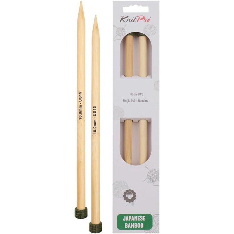 22447 Спицы прямые Bamboo KnitPro, 33 см, 10.00 мм - 1 22447 Спицы прямые Bamboo KnitPro, 33 см, 10.00 мм - 1