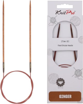 31064 Спиці кругові Ginger KnitPro, 60 см, 2.75 мм - 1