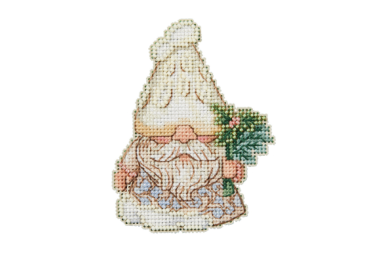 вишивка гладдю JS202316 Грибний гном. Набір для вишивки в змішаній техниці Mill Hill