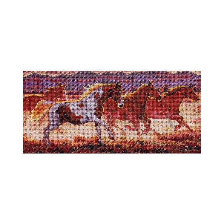 4606 Мустанги. Набір для вишивки хрестиком Classic Design - 1