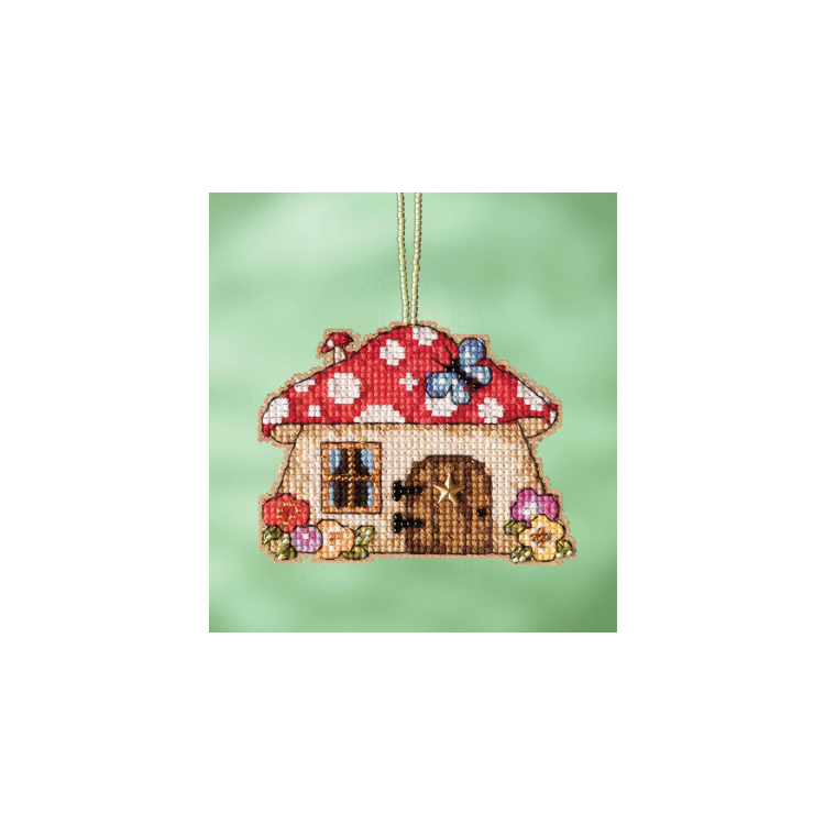 MH162215 Грибний будиночок. Набір для вишивки в змішаній техниці Mill Hill - 1