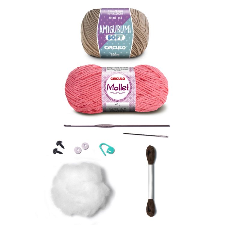 1 AMIGURUMI KIT - CUDDLY TEDDY BEARS Ballerina Elise. Набор для вязания игрушки - 4