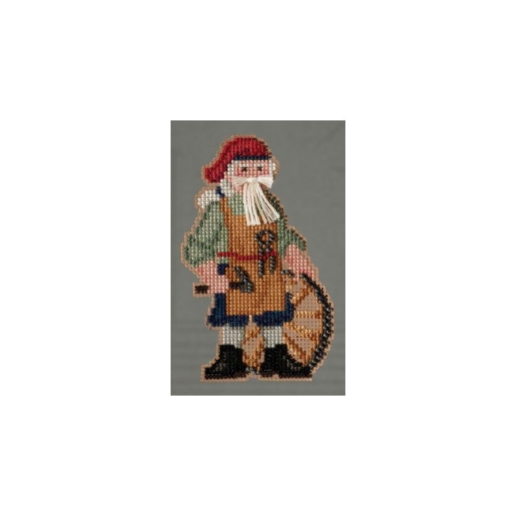 MH203302 Джеймстаун Санта. Набор для вышивки в смешанной технике Mill Hill - 1
