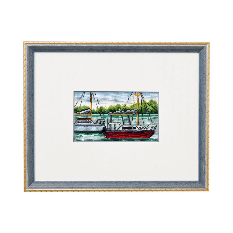 92-8422 Лодки (Boats. Набор для вышивания крестом PERMIN - 1