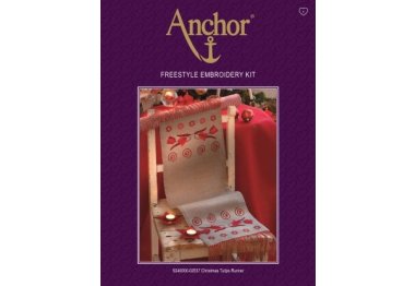  Набор для вышивки дорожки гладью Рождественские тюльпаны Anchor арт. 02537