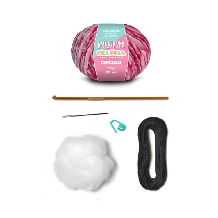 2 AMIGURUMI KIT - NAPPY TIME Бегемотик. Набір для в'язання іграшки - 5