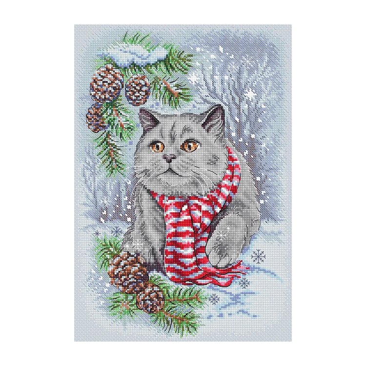 Набір для вишивки хрестиком L8997 Winter Cat. Letistitch - 1