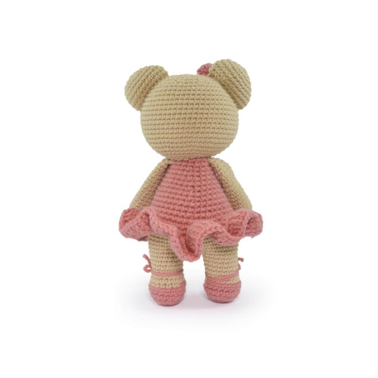 1 AMIGURUMI KIT - CUDDLY TEDDY BEARS Ballerina Elise. Набор для вязания игрушки - 3