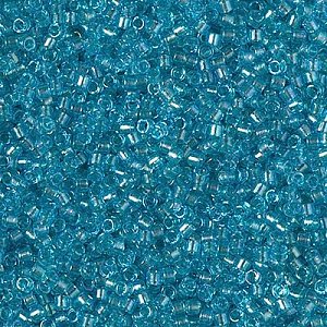 DB-2382 Бісер Miyuki Delica Beads 11/0 (прозорий з райдужним напиленням блакитний) - 1