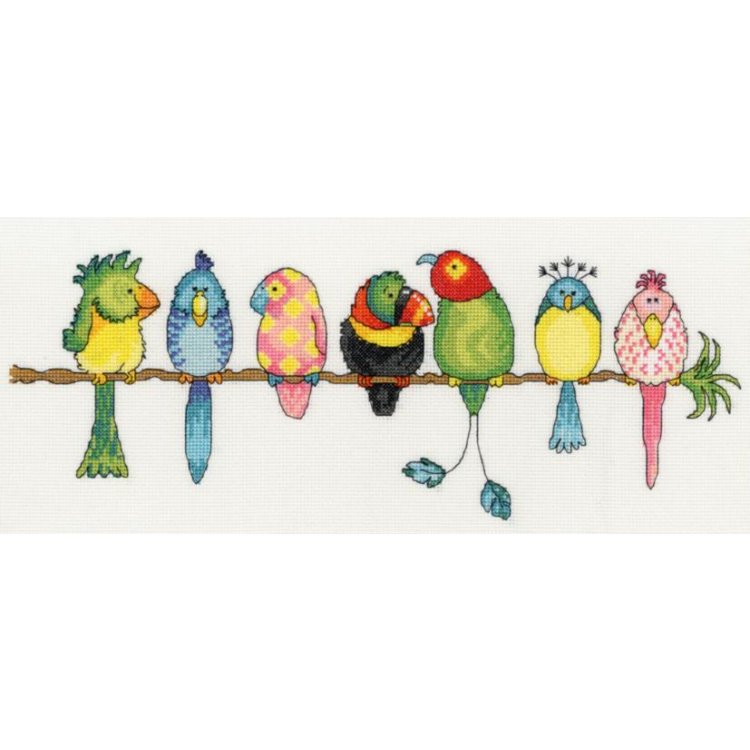 XGR3 Gillian Roberts - Exotic Birds &quot;Джилліан Робертс - екзотичні птахи&quot; Bothy Threads. Набір для вишивки хрестиком - 1