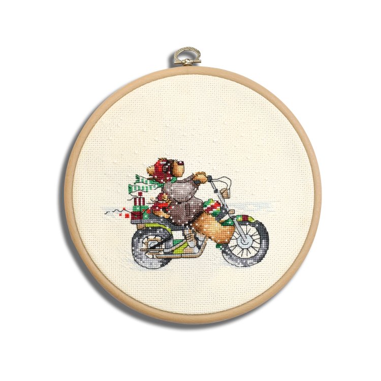 N045 Ведмежі розваги. Набір для вишивки хрестом Кольорова - 1