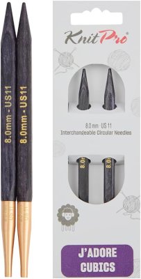 19118 Змінні спиці 13 см J'adore Cubics 8.00мм KnitPro - 1 19118 Змінні спиці 13 см J'adore Cubics 8.00мм KnitPro - 1