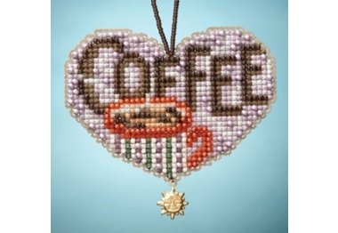 вышивка гладью MH163102 Люблю кофе. Набор для вышивки в смешанной технике Mill Hill