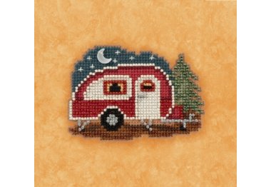 вышивка гладью MH181721 Счастливый кампер. Набор для вышивки в смешанной технике Mill Hill