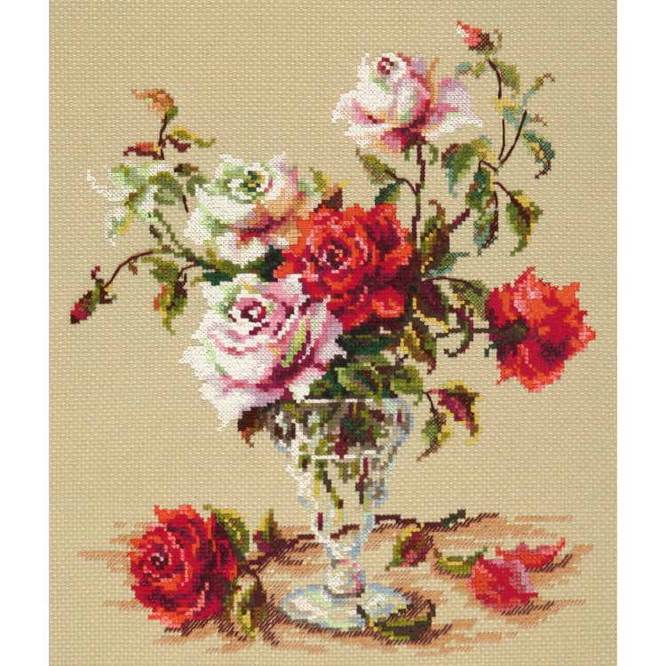 8363 Роскошь Розы. Набор для вышивки крестом Classic Design - 1 8363 Роскошь Розы. Набор для вышивки крестом Classic Design - 1