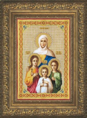 А-139 Икона Вера, Надежда, Любовь и их мать София Набор для вышивания крестом - 1