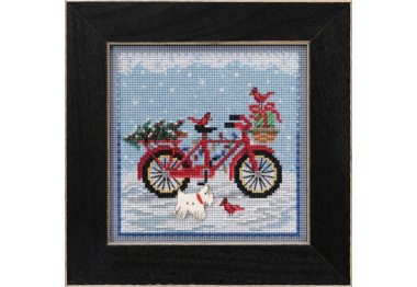 вышивка гладью MH142134 Праздничная поездка. Набор для вышивки в смешанной технике Mill Hill