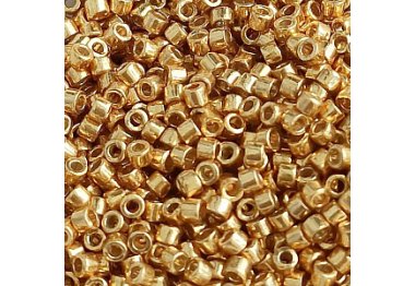  DB-1833 Бисер Miyuki DURACOAT Delica Beads 11/0 (металлизированный, красное золото)