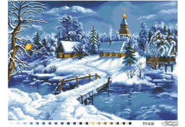  ТП-018 Сказочная зима. Схема для вышивки бисером (атлас) ТМ Барвиста Вишиванка