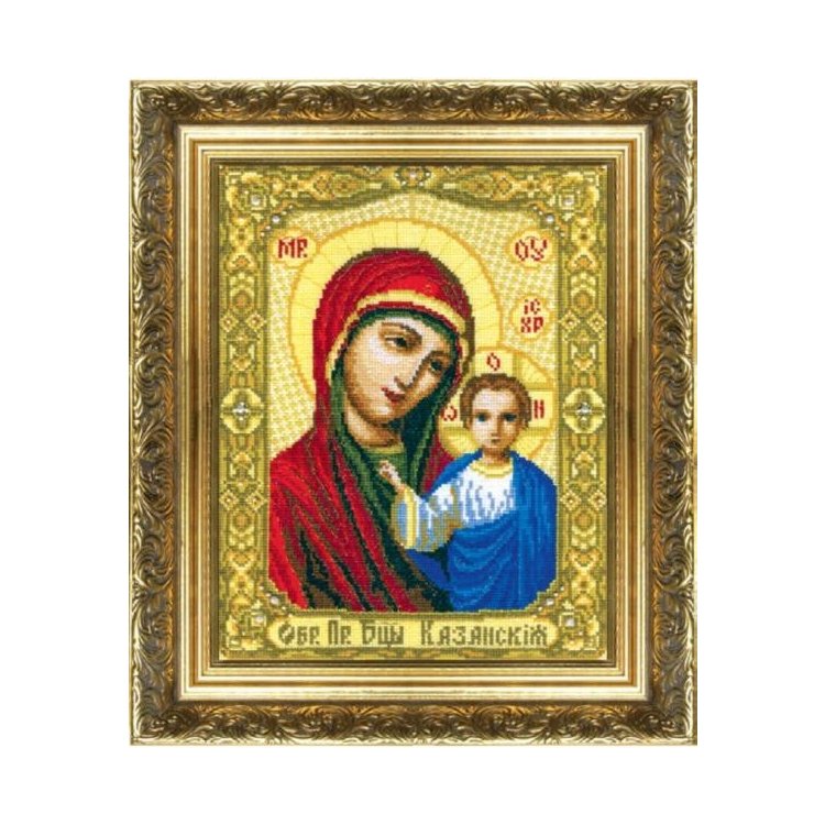 №282 Икона Божьей Матери Казанская Набор для вышивания крестом - 1