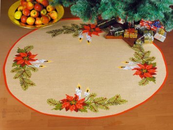 45-2209 Різдвяні свічки. Набір для вишивання хрестом PERMIN - 1