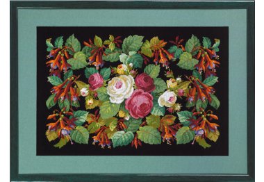  70-0414 Троянди і Фуксії. Набір для вишивання хрестом PERMIN