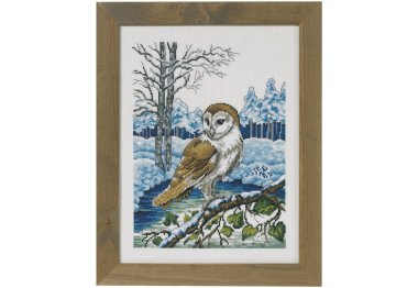  90-2171 Сипуха (Barn owl. Набір для вишивання хрестом PERMIN