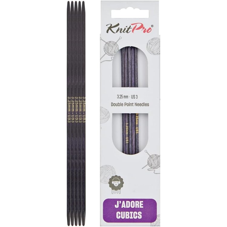 19006 Спиці шкарпеткові 3,25 мм J'adore Cubics KnitPro 15 см - 1 19006 Спиці шкарпеткові 3,25 мм J'adore Cubics KnitPro 15 см - 1