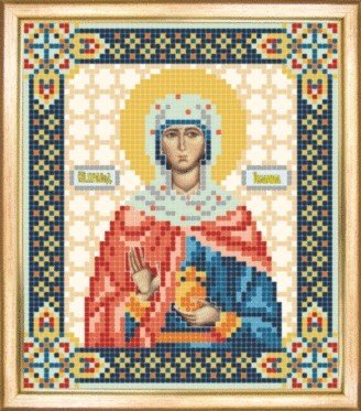 СБІ-082 Іменна ікона свята праведна Іоанна (Жанна, Яна). Схема для вишивки бісером - 1