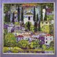 2338 Пейзаж с кипарисами. Набор для вышивки крестиком Riolis - 1