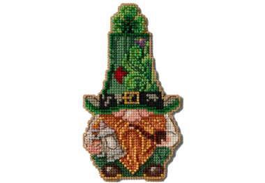 вишивка гладдю JS202512 Гном леприкон. Набір для вишивки в змішаній техниці Mill Hill