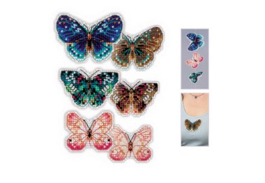  1997 Парячі метелики. Набір для вишивки хрестиком Ріоліс