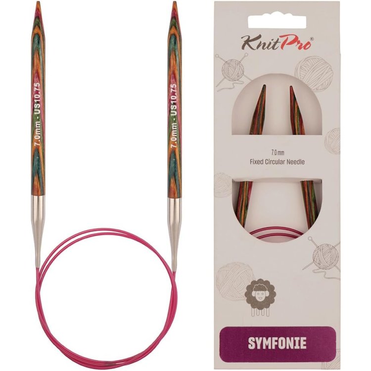 21328 Спицы круговые Symfonie Wood KnitPro, 60 см, 7.00 мм - 1