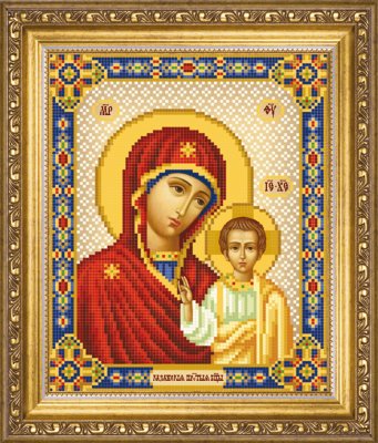 СБІ-1007 Ікона Божої Матері Казанська. Схема для вишивки бісером - 1
