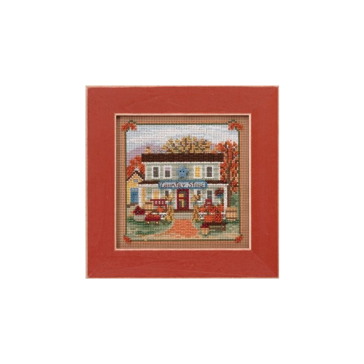 MH141722 Деревенский магазин. Набор для вышивки в смешанной технике Mill Hill - 1