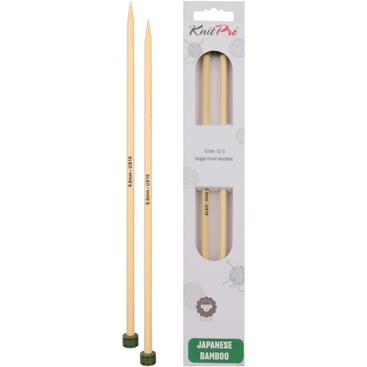 22362 Спицы прямые Bamboo KnitPro, 33 см, 6.50 мм - 1 22362 Спицы прямые Bamboo KnitPro, 33 см, 6.50 мм - 1