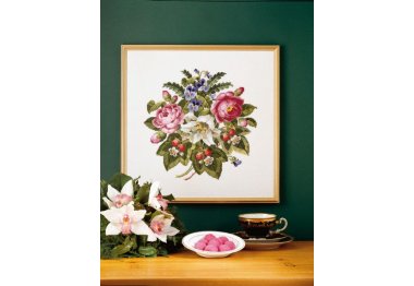  70-4145 Цветы. Набор для вышивания крестом PERMIN