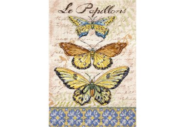  Набор для вышивки крестом LETI 975 Vintage Wings-Le Papillons. Letistitch