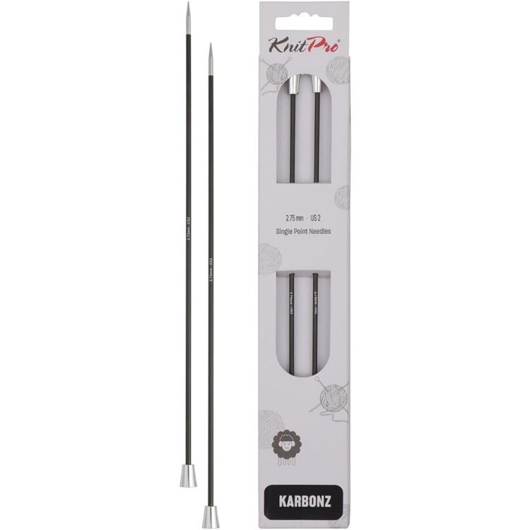 41253 Спиці прямі Karbonz KnitPro 25 см 2.75 мм - 1 41253 Спиці прямі Karbonz KnitPro 25 см 2.75 мм - 1