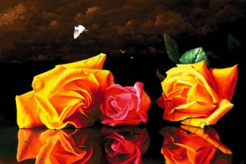 40-4510-НН Натюрморт з трояндами. Набір для вишивання бісером ТМ Токарєва А. - 1