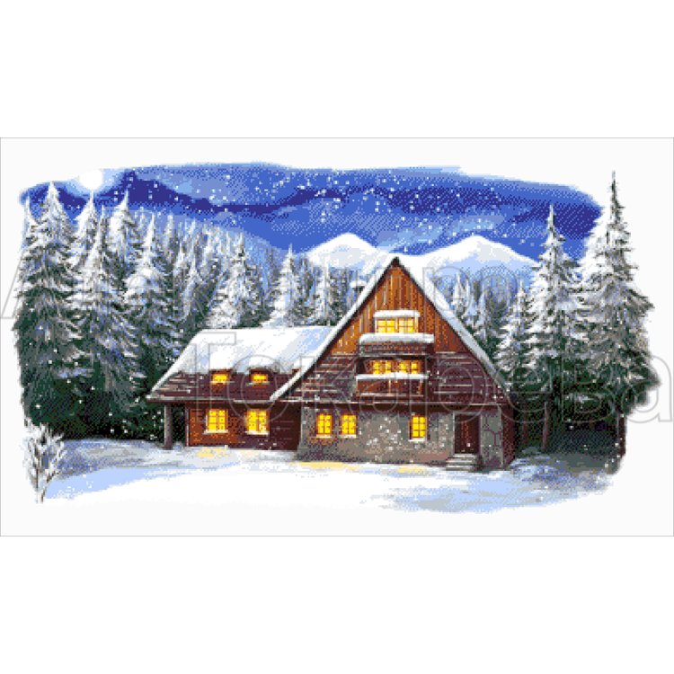 36-2982-НШ Шале. Набор для вышивания бисером ТМ Токарева А. - 1 36-2982-НШ Шале. Набор для вышивания бисером ТМ Токарева А. - 1