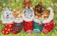 Набор для вышивки крестом L9940 Dogs and Cats in Stockings. Letistitch - 1 Набор для вышивки крестом L9940 Dogs and Cats in Stockings. Letistitch - 1