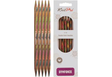 спицы для вязания 20145 Спицы носочные Symfonie Wood KnitPro, 15 см, 6.50 мм