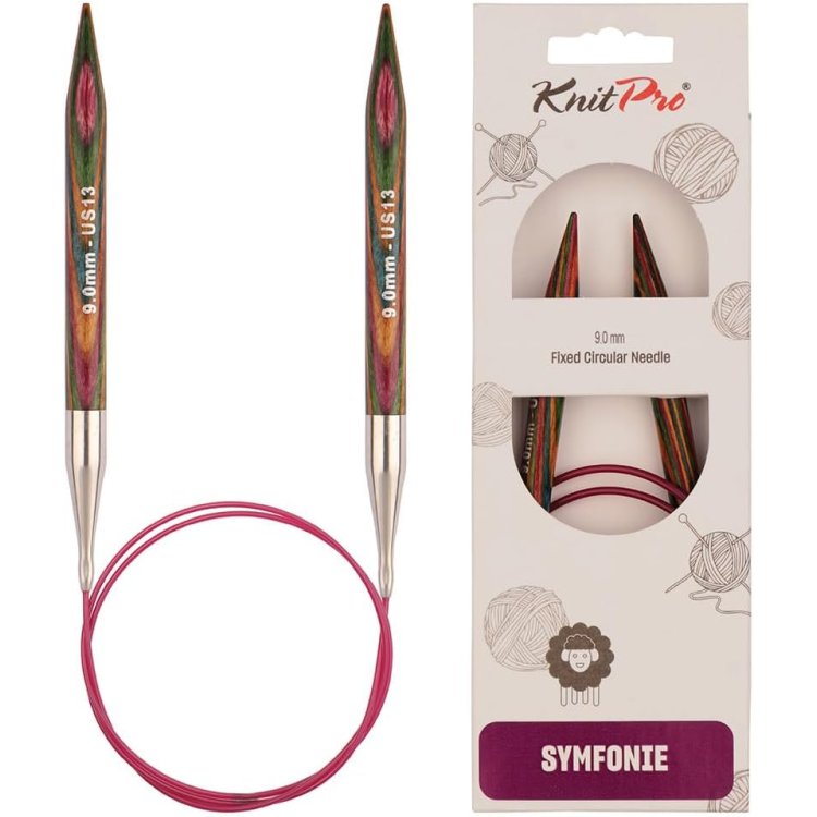 21330 Спицы круговые Symfonie Wood KnitPro, 60 см, 9.00 мм - 1
