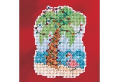 вышивка гладью MH181733 Рождественская пальма. Набор для вышивки в смешанной технике Mill Hill