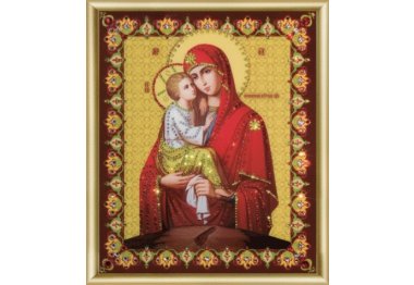 алмазная вышивка КС-049 Икона Божьей Матери Почаевская Набор картина стразами