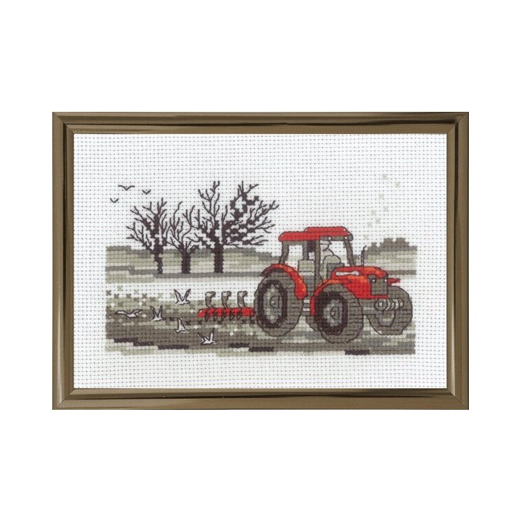 13-1390 Трактор (Tractor. Набір для вишивання хрестом PERMIN - 1
