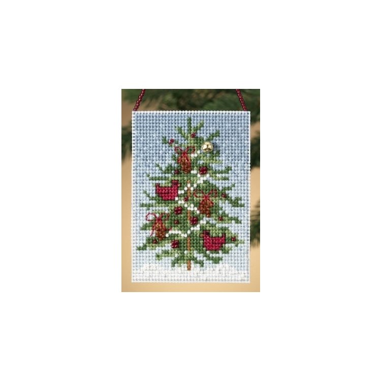 MH160301 Дерево з кардиналами. Набір для вишивки в змішаній техниці Mill Hill - 1